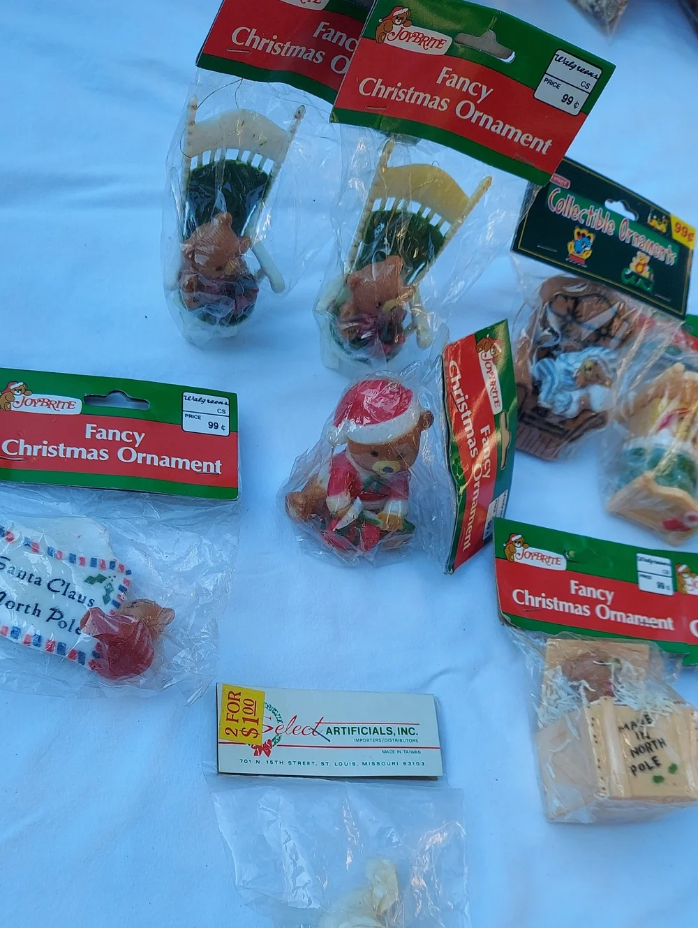 Holiday Bear Ornaments Set